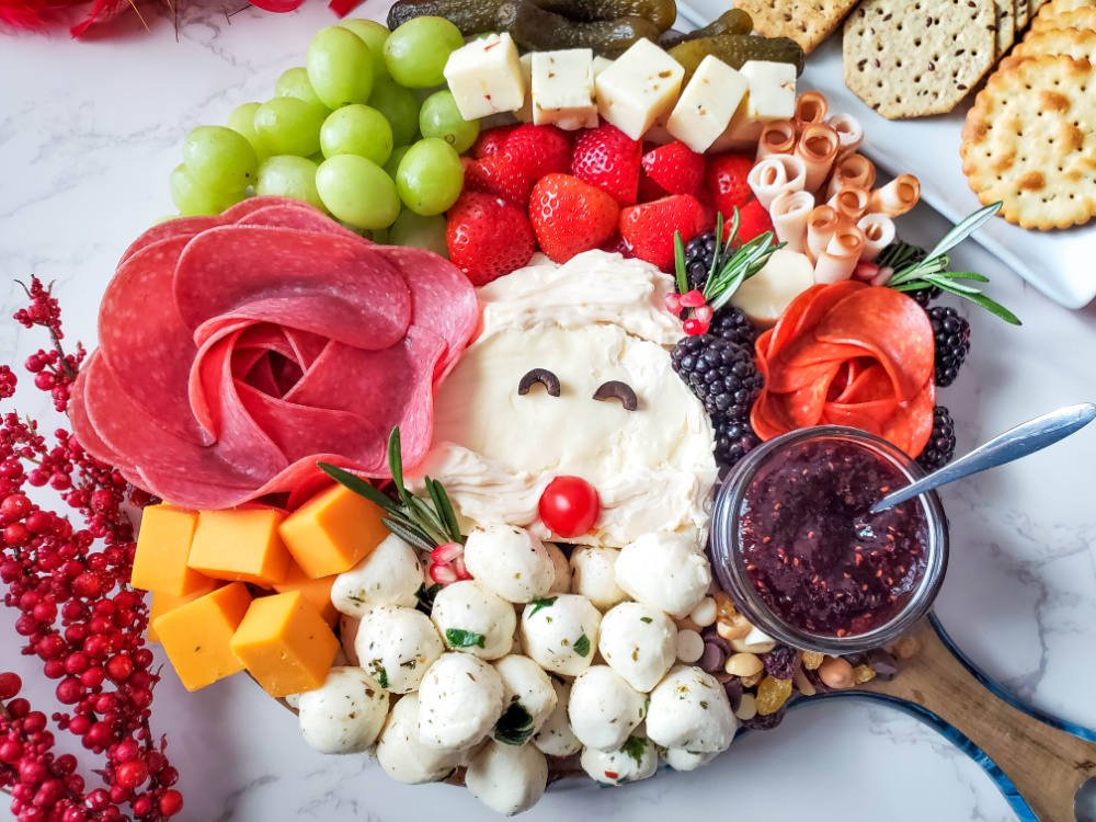 Santa Charcuter Board for Christmas